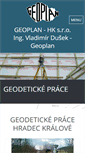 Mobile Screenshot of geoplan-hk.cz